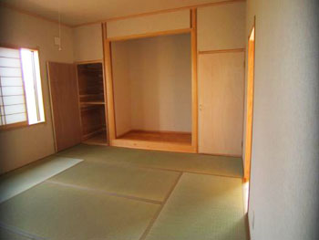 泥染め　畳　茨城　和の室間（古河）栃木（小山）新築　オンリーワンハウス有徳